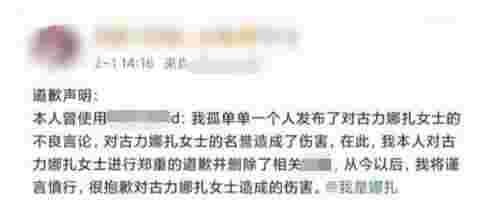 古力娜扎向郑爽道歉（娜扎怒告郑爽粉丝维权）(图5)